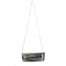 Evening Bag - Double Layer Bow w/ Linear Studs - Gray - BG-92206GY